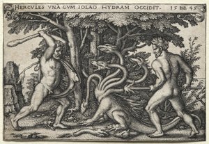 Die Arbeiten des Herkules: Herkules tötet die lernäische Hydra
