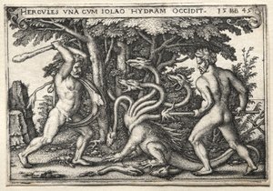 Die Arbeiten des Herkules: Herkules tötet die lernäische Hydra