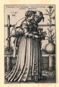 Die Dame und der Tod von Hans Sebald Beham