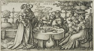 Der verlorene Sohn verschwendet sein Vermögen, Platte zwei aus Die Geschichte des verlorenen Sohnes