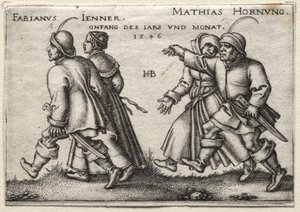 Die Dorfhochzeit: Fabianus Jenner / Mathias Hornung von Hans Sebald Beham