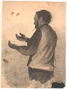 Stehender Mann, der in die Hände klatscht von Hans Smidth