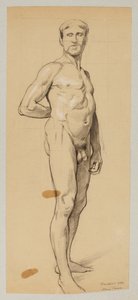 Männlicher Akt von Hans Thoma