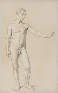 Akt eines jungen Mannes von Hans Thoma