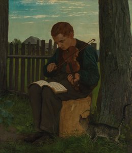 Der Dorfgeiger von Hans Thoma