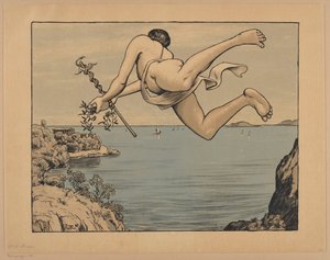 Fliegender Merkur, Tafel 76 von Hans Thoma