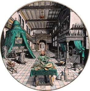 Labor des Alchemisten, 1595