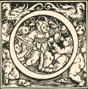 O - Ein Alphabet von Hans Weiditz, um 1520-1521, 1908 von Hans Weiditz