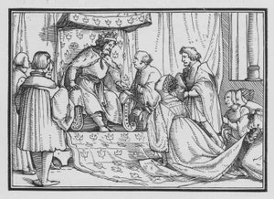 Esther wird zur Königin gekrönt, Esther II, 17 von Hans after Holbein the Younger