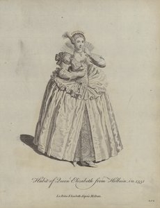 Kleidung von Königin Elizabeth nach Holbein, 1551