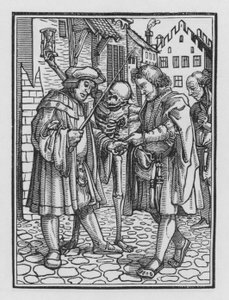 Holbeins Totentanz: Der Anwalt von Hans after Holbein the Younger