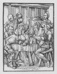 Holbeins Totentanz: Die Betrunkenen von Hans after Holbein the Younger