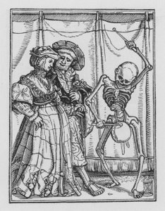 Holbeins Totentanz: Die neuvermählte Dame von Hans after Holbein the Younger