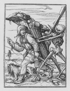 Holbeins Totentanz: Der Hausierer von Hans after Holbein the Younger