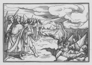 Die Rebellion von Korach, Dathan und Abiram, Numeri XVI, 33