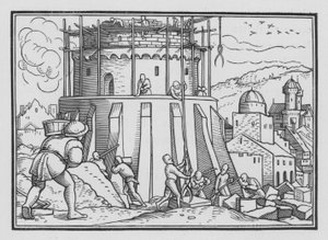Der Turmbau zu Babel, Genesis XI, 4 von Hans after Holbein the Younger