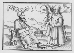 Sacharja ermahnt zur Umkehr, Sacharja I, 3 von Hans after Holbein the Younger
