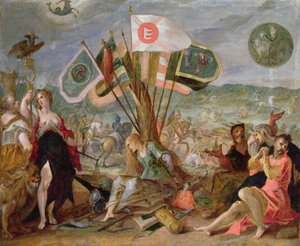 Allegorie der Türkenkriege: Die Schlacht von Hermannstadt von Hans von Aachen