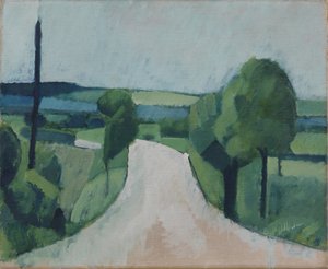 Straße bei Faaborg auf Fünen