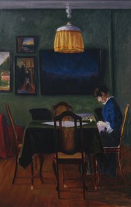 Bei Lampenlicht von Harald Oscar Sohlberg