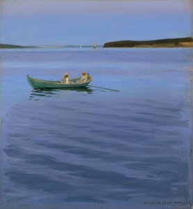 Bootspartie am idyllischen See von Harald Slott Moller