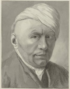 Selbstporträt des Zeichners Harmanus van Tuylen, mit Mütze von Harmanus Tuylen