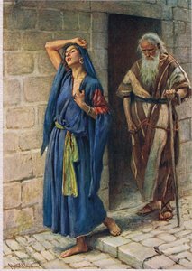 Jerobeams Frau, Illustration aus 