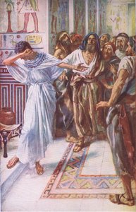 Joseph ist seinen Brüdern bekannt, Illustration aus Bilder, die lehren Die Kronenserie, 1920
