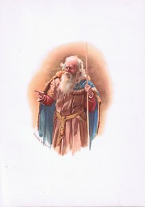 Polonius, Illustration aus Hamlet
