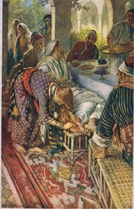 Die Frau mit der Salbenbüchse, Illustration aus 