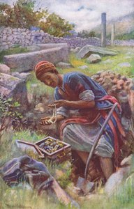 Der verborgene Schatz, Illustration aus Harold Copping Pictures: The Crown Series, ca. 1920er Jahre