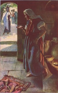 Das verlorene Silberstück, Illustration aus Harold Copping Pictures: The Crown Series, ca. 1920er Jahre von Harold Copping