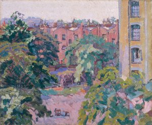 Mornington Crescent, um 1912 von Harold Gilman
