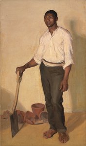 Porträt eines schwarzen Gärtners, ca. 1905