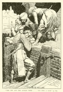 Der Jude und der Afghane wurden...in einen Sack gesteckt (Gravur) von Harold Robert Millar