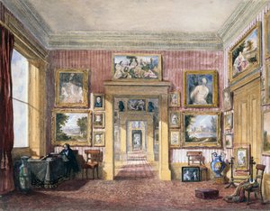 Das Esszimmer im Thirlestaine House, Cheltenham, ca. 1843