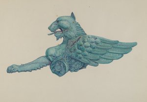 Ornamentaler Eisengriffon von Harriette Gale