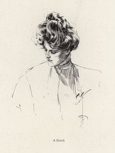 Porträt einer Frau von Harrison Fisher