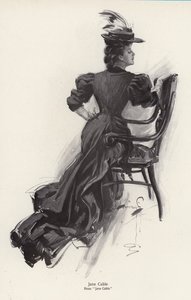 Die Figur Jane Cable aus dem Roman Jane Cable von George Barr McCutcheon von Harrison Fisher