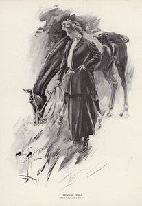 Der Charakter Penelope Drake aus dem Roman Cowardice Court von George Barr McCutcheon von Harrison Fisher