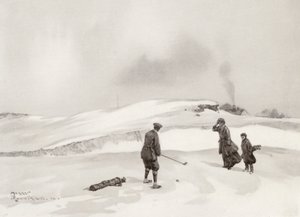 Golfplätze: Skegness, der zweite Schlag am neunten Loch von Harry (1878 1950) Rountree