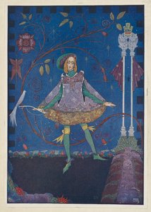 Der Schweinehirt. Auf dem Grab des Vaters des Prinzen wuchs ein Rosenstrauch, Illustration aus 