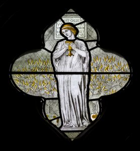 Minley, St. Andreas, Nächstenliebe, 1870 von Harry Ellis Wooldridge