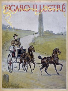 Frau fährt eine Kutsche - in „Figaro Illustré“ von Harry Finney