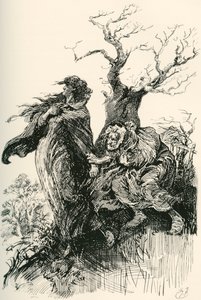 Alice Brown und ihre Mutter. Illustration von Harry Furniss