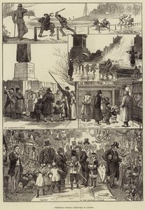 Weihnachtsferien-Skizzen in London