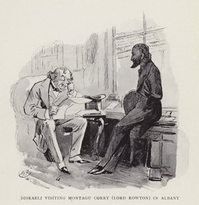 Disraeli besucht Montagu Corry (Lord Rowton) in Albany von Harry Furniss
