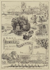 Henley-Regatta, 1876 von Harry Furniss