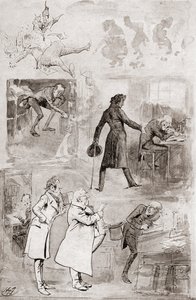 Illustration für Eine Weihnachtsgeschichte aus Die Weihnachtsbücher von Charles Dickens von Harry Furniss