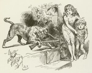Illustration für Sylvie und Bruno von Lewis Carroll von Harry Furniss